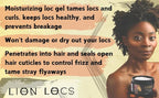 Beard Gains Lion Locs Hair Locking Dreads Moisturizer for Dreadlocks, Locks, Microlocs, Interlocks, Braidlocks, Braids, Fauxlocs, Twistlocks, or Sisterlocks (8oz) (Firm)