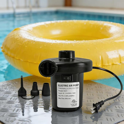 Electric Air Pump for Inflatables Air Mattress Pump Bed Pool Toy Raft Boat - Image 5