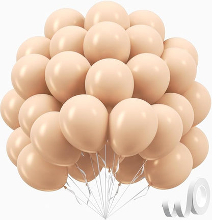 Nude Balloons 12 inch, Baby Shower, Gender Reveal, Birthday Party Decorations by Awenztech