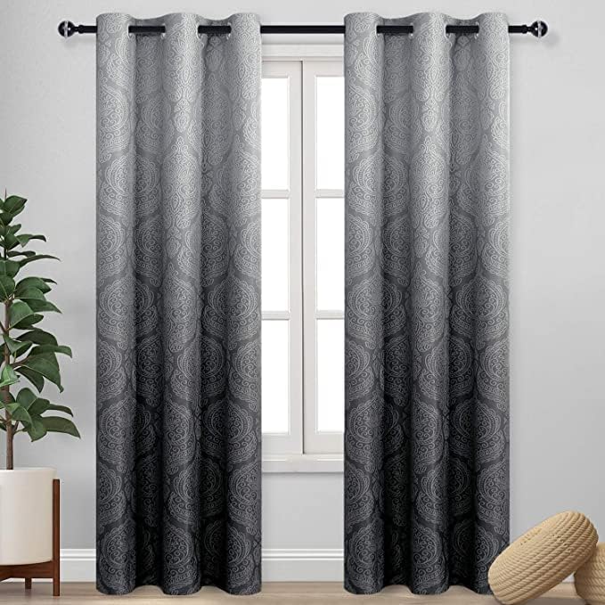 DWCN Ombre Blackout Curtains for Bedroom by DWCN