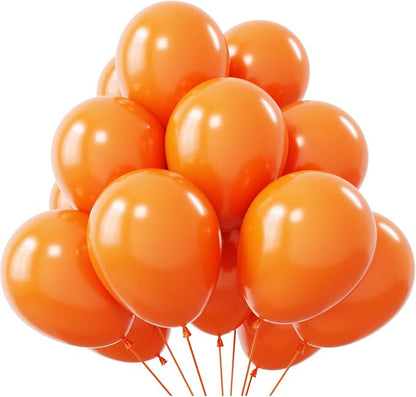 KBZVNAF Orange Latex Party Balloons 50 Pack 12 inch | Helium Matte Orange by KBZVNAF