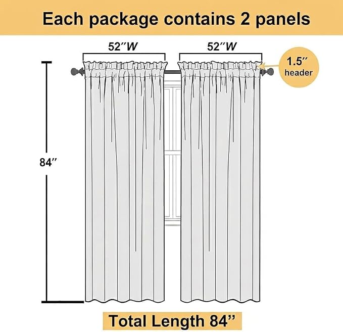 Black and Red Ombre Curtains 84 inches Length, 2 Panels, 52 inches Wide | Red - Image 7