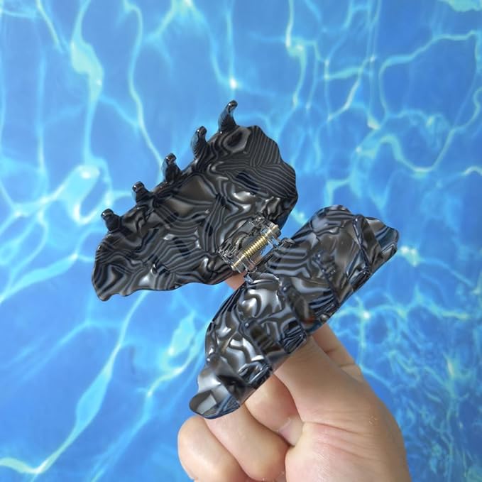 Oyster Claw Clip,Acetate Hair Clips,Small Oyster Hair Clips for Women