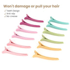 12 Pcs Hair Clips for Styling Sectioning, YISSION 3.1 Inch Alligator Hair Clips Hair Barrettes No Crease Duck Billed Hair Clip, Hair Styling Accessories for Women Girls (6 Pastel Colors)
