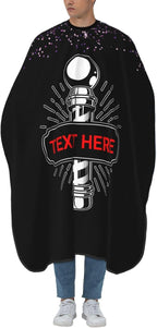 Custom Barber Cape for Men Personalized Professional Hair Cutting Cape with Text for Home Salon Barbershop