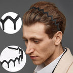 LAPOHI 8 PCS Non Slip Fashion Effortless Plastic Headbands with Teeth Comb Skinny Hair Bands for Women Men Teen Girls, Comb Teeth Matte Black