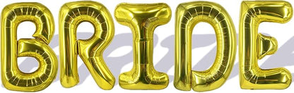 Gold Bride Balloons Wedding Balloon 40 Inch Letter Bachelorette Balloons by Unknown