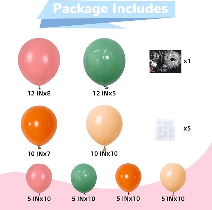 HILAVO Sage Green and Pink Balloons Arch Fairy Wildflower Spring Retro Dusty - Image 2