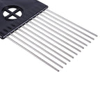 3 Pcs Metal Hair Pick Combs Afro Pick Comb Wide Tooth Hair Pick Comb Salon Using for Hairdressing Styling Tool