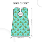 Non-Stick Beard Bib for Shaving, Cute Cartoon Hippo Shave Bib, Waterproof Hair Catcher with Suction Cups, Grooming Apron Men Husband