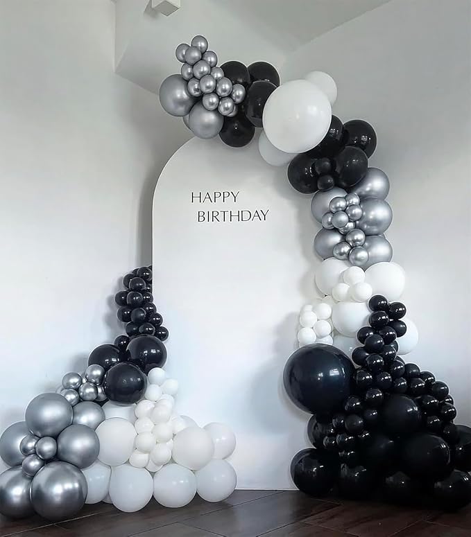 100pcs 12inch Metallic Silver Balloons - Image 7