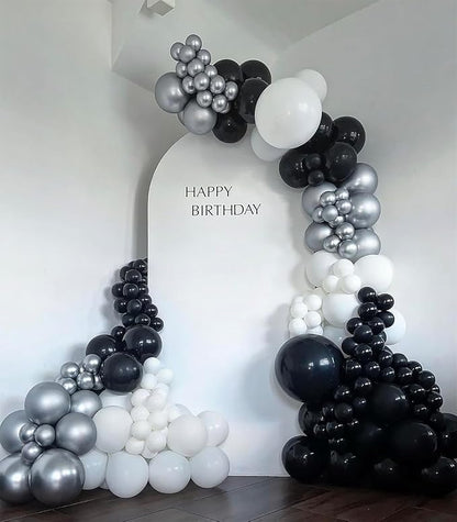 100pcs 12inch Metallic Silver Balloons - Image 7