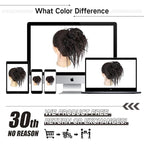 HMD Tousled Updo Messy Bun Hair Piece Hair Extension Ponytail With Elastic Rubber Band Updo Bun Synthetic Hairpieces for Women