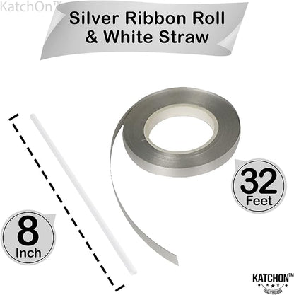 KatchOn Silver Bride Balloons 40 Inch, Bachelorette Party Decorations | Silver - Image 3