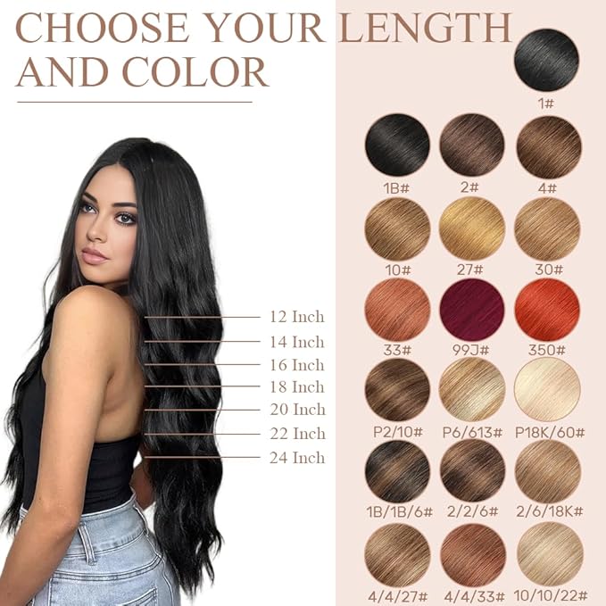 Human Hair Tape in Extensions Copper Red 20 Inch Invisible Tape in Hair Extensions Human Hair for Women Hair Extensions Real Human Hair Tape in