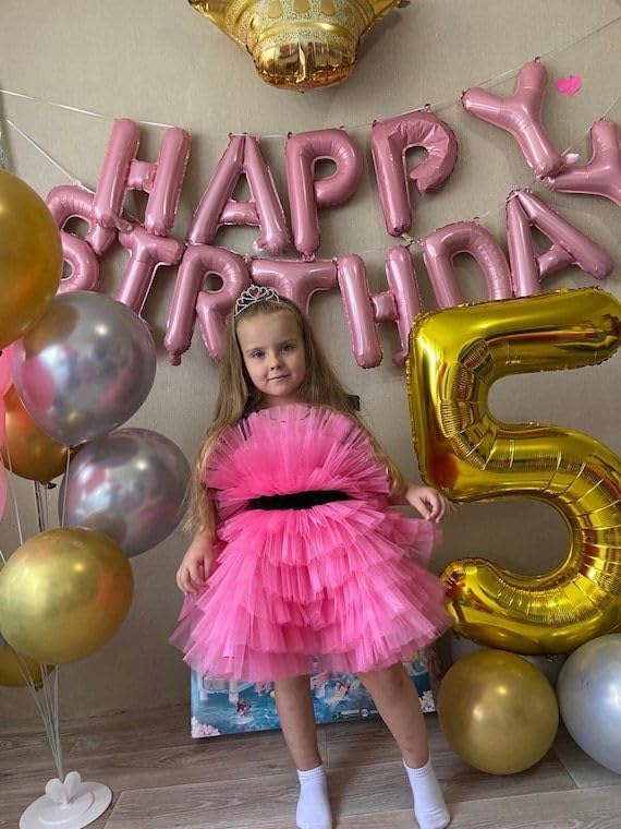 Gold 5 Balloon - Number Balloon 40 Inch, 5th Gold Birthday Decorations | Giant - Image 3