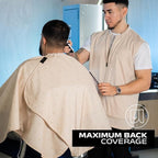 Barber Strong The Barber Cape Haircut Cover for Men, Hair Repelling and Static-Reducing Material, Water Resistant Fabric