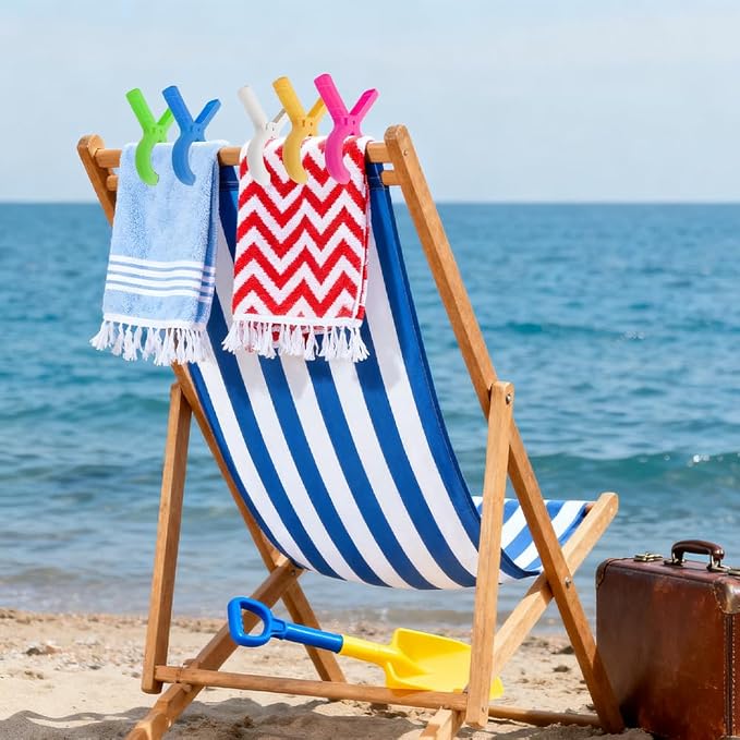 10 Pack Large Beach Towel Clips - Image 4