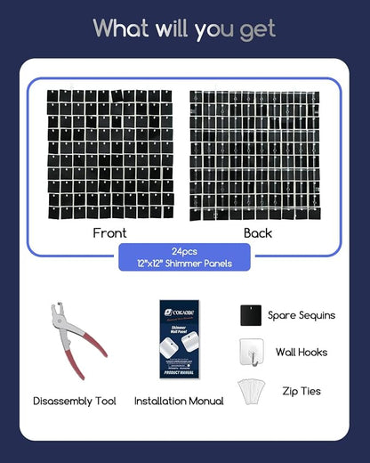 COKAOBE LiteGrid Series Shimmer Wall Backdrop - Image 2