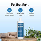 Rosemary and Biotin Shampoo for Thinning Hair - Vegan Volumizing Shampoo for Fine Hair with B Vitamins Argan Oil & Tea Tree Essential Oil - Paraben Silicone and Sulfate Free Vegan Formula (16 Fl Oz)