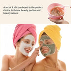 8 Piece Silicone Mixing Bowl Set, 3.93-Inch Microwaveable Silicone Bowls, Facial Bowls for Aestheticians, for Facial Masks, Mud Masks and Other Skin Care Products