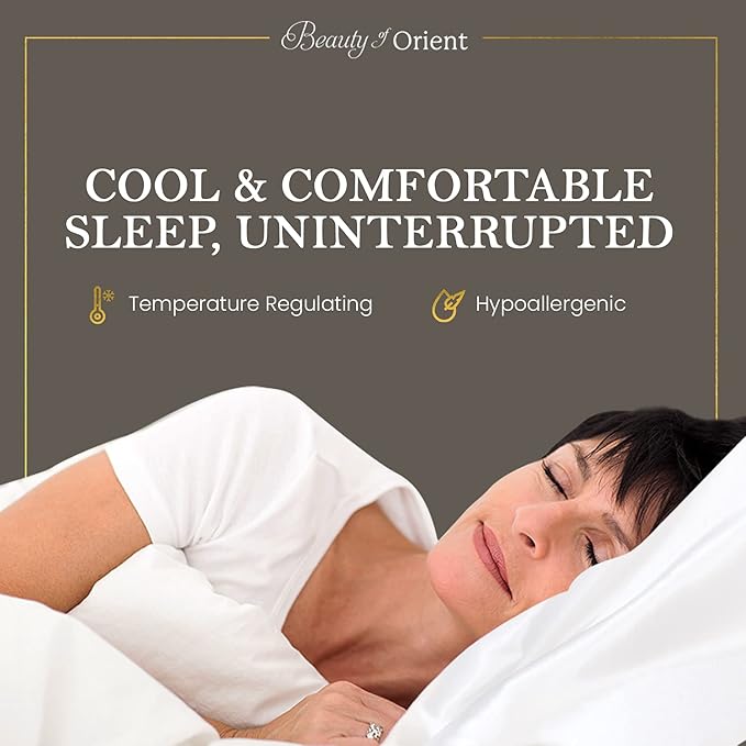 25 Momme Premium Mulberry Silk Pillowcase for Hair and Skin | Handcrafted Hypoallergenic & Anti-Acne Silk Pillow Cases with Zipper | King - 20" x 36", Silver Lining
