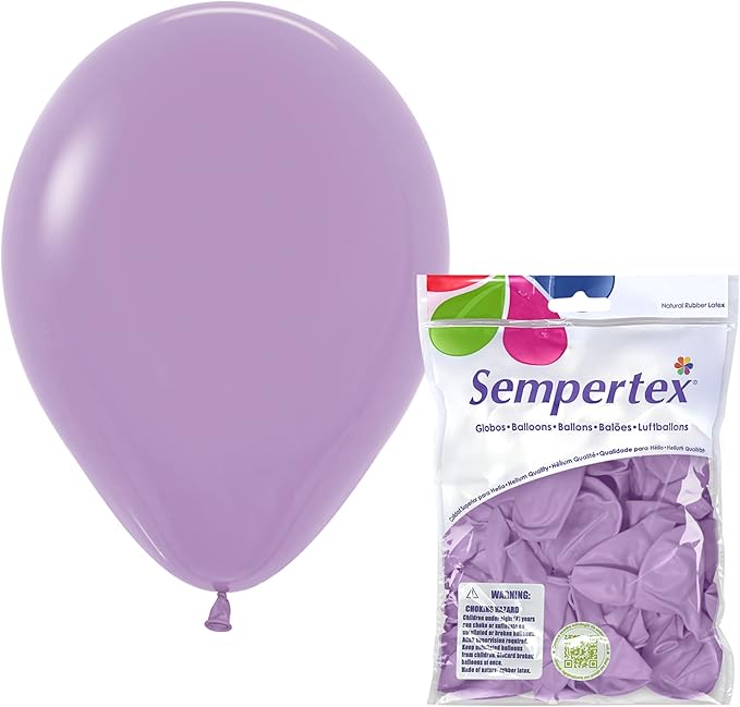 Sempertex Deluxe Lilac Balloons, 11 Inch, vibrant color, by Sempertex