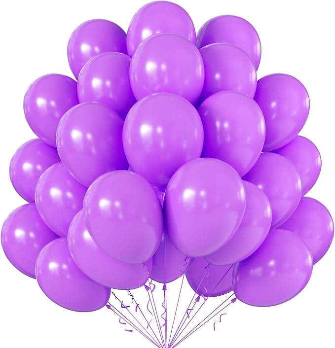 12 Inch Light Purple Balloons, Baby Shower, Graduate Party Decorations by KALOR