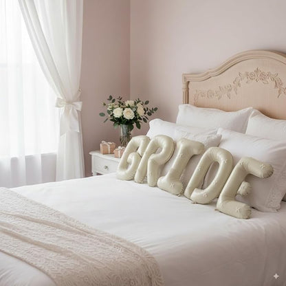 40Inch Beige BRIDE Balloons Bachelorette - Image 3