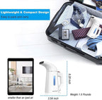 Handheld Steamer for Clothes Wrinkle Removes,Garment Steamer for Hat,1.5lbs Lightly,40s Fast Heat-up,8 FT Power Cord,800W, for Home and Travel with Automatic Shut-Off Safety Protection (White)