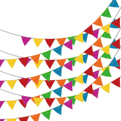 250pcs Multicolor Pennant Flags, LOOBJOYGAME 263Ft Nylon Fabric Decorations by Loopjoygame
