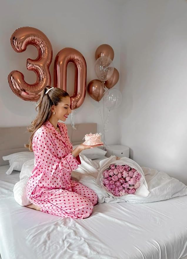 Number 23 Balloons 40 Inch for 23 32 Birthday Party Decorations, Rose Gold | - Image 4