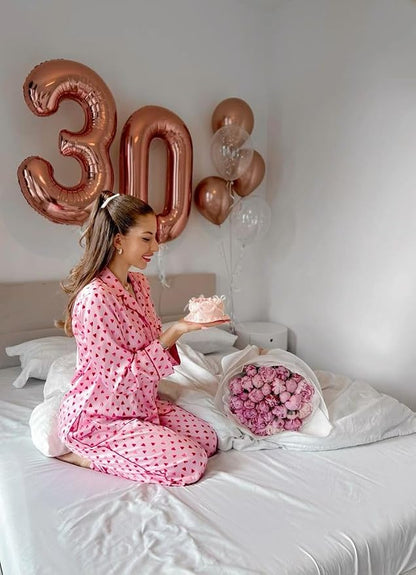 Number 23 Balloons 40 Inch for 23 32 Birthday Party Decorations, Rose Gold | - Image 4