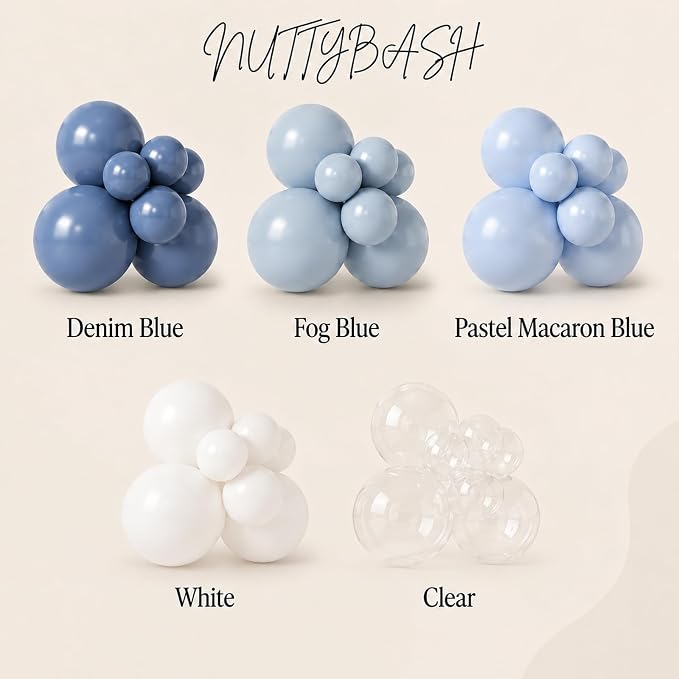 Blue Balloon Arch Kit for Birthday Baby Shower Decorations, Bridal Shower Party - Image 4