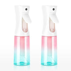 Spray Bottle for Hair (6.8OZ /200ML) Continuous Ultra Fine Mist Sprayer for Hair, Salons, Barber, Plants, Skin Care, Cleaning 2 Pack GRADIENT PINK BLUE