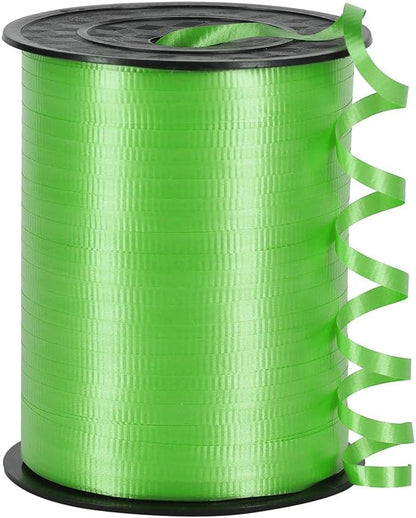 Green Curling Ribbon, 3/16 inch x 500 Yard Crimped Fluorescent Green Curling by PendantofLuck
