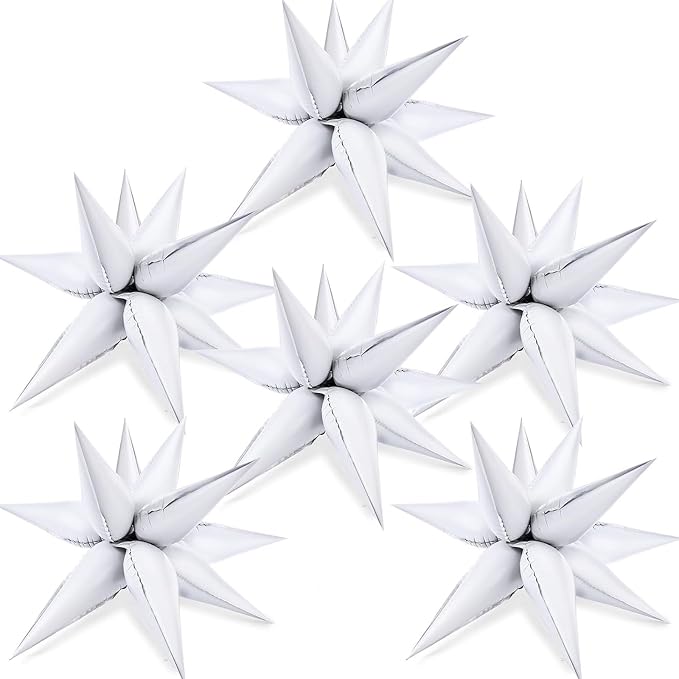 LOVESTOWN 72 PCS White Star Balloons, Engagement Party Decorations by Lovestown
