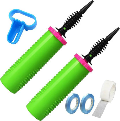 Balloon Pump Hand Two-Way Dual Action inflate 2Pack and Balloon Tying Tool in by ouyili