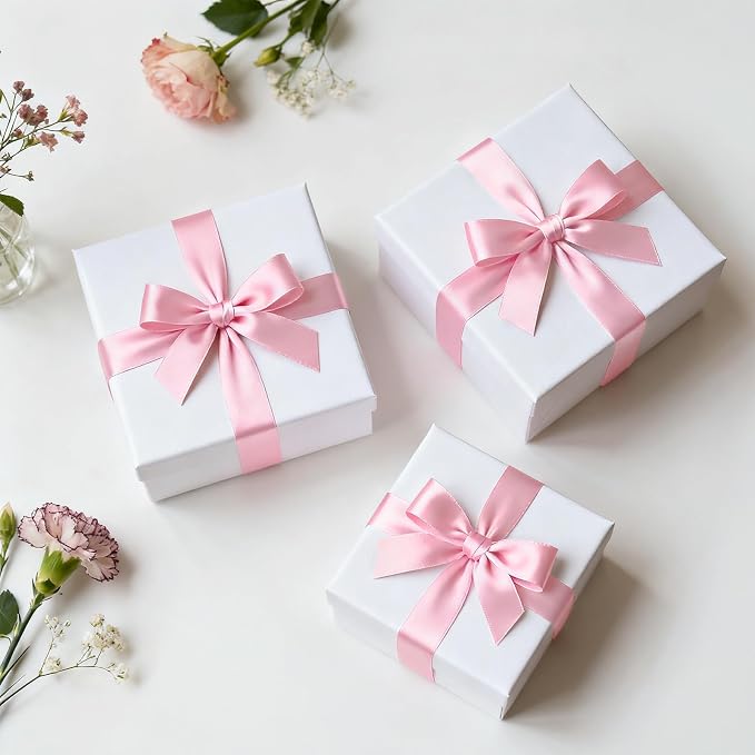 KINGLAKE Light Pink Satin Ribbon - Image 4