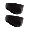 Ear Warmers for Men and Women & Ear Warmers for Cold Weather Headband (Black + Black, One Size)
