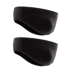 Ear Warmers for Men and Women & Ear Warmers for Cold Weather Headband (Black + Black, One Size)