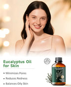 Pure Eucalyptus Essential Oil for Outdoor Shield, Patio & Garden Protection, Mumianhua Natural Spray Blends for Diffuser, Outdoor Freshness, Unwanted Distractions, Skin, Hair 3.38 Fl Oz