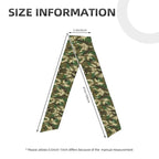 Boys Girls Green Camo Army Camouflage Sports Sweatband Multi Style Beauty Skinny Hair Band Headdress for Yoga Travel Spa