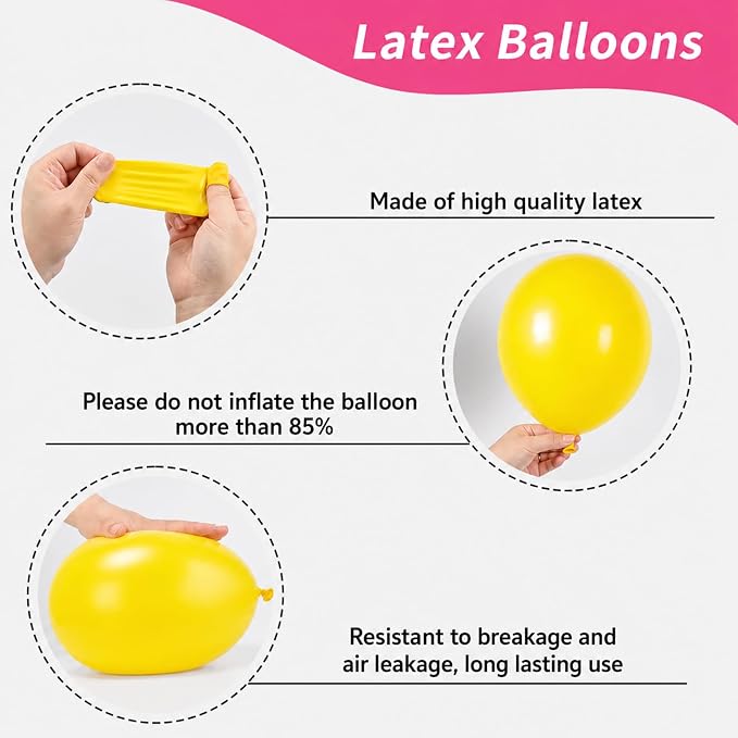 Pink and Yellow Balloon Kit - Image 3