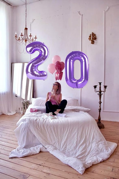 Purple 5 Balloon - Image 3