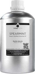 VINEVIDA Spearmint Essential Oil-Gallon Oil Undiluted-Bulk Gallon for Soap Making Safe Skin-DIY Candle Scents Candlemaking Scents-8 lbs (32GALV-OBP-SPR-60P-GAL)