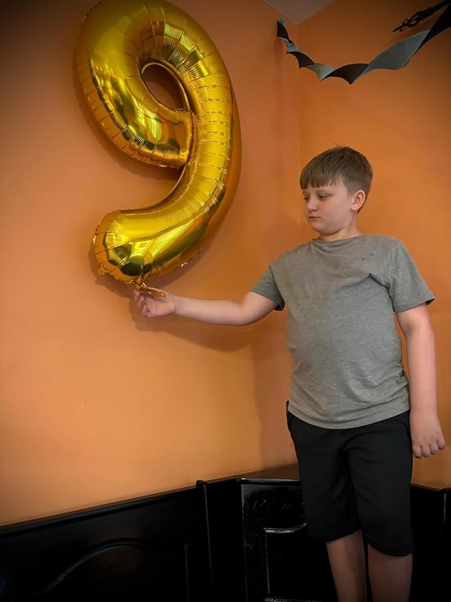 Number Balloons Gold 9 Balloon 40 inch - Image 4