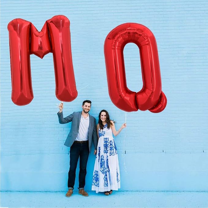 TONIFUL 40 Inch Large Bright Red Letter Balloons A-Z, Giant Jumbo Helium Foil - Image 4