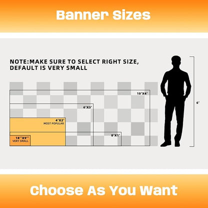 Custom Vinyl Banner with Hem & Grommets, Halloween Birthday Business Event - Image 5
