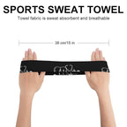 Headbands for Women Men Unisex Love Heart Nurse Heartbeat Black And White Art Non Slip Sports Sweatbands for Running, Cycling, Yoga, Fitness